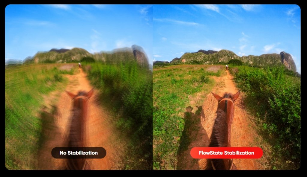 6osá stabilizace FlowState u outdoorové kamery Insta360 RS ONE