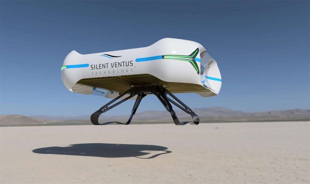 Futuristická podoba dronu s iontovým pohonem - Silent Venus