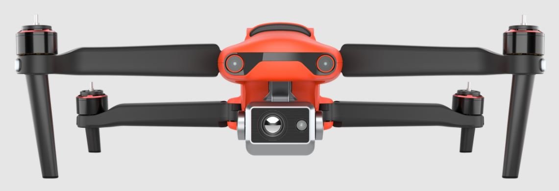 Dron Autel EVO II DUAL 640T s termální kamerou zepředu