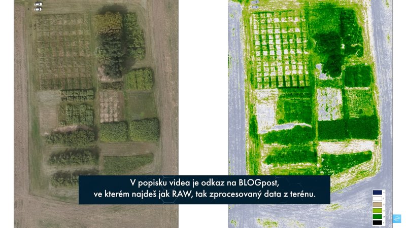 RGB a multispektrální záznam