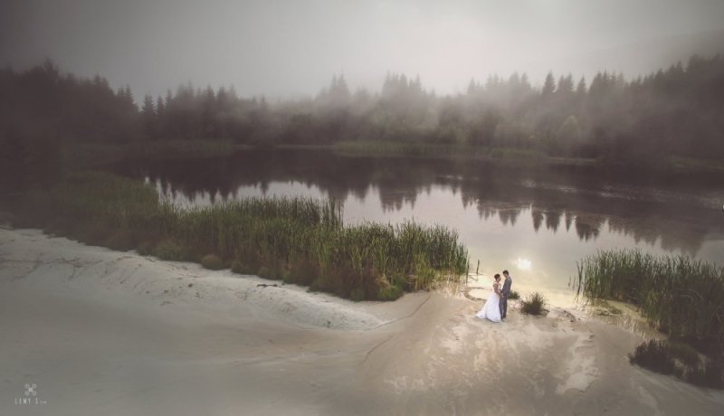 Svatební fotografie z dronu