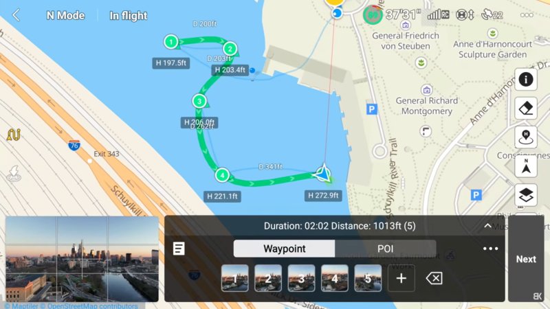 DJI Fly Waypoints