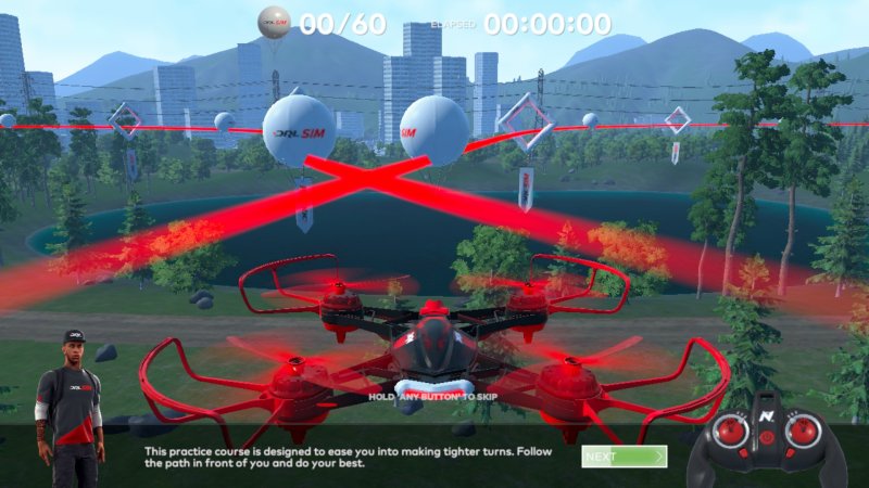 DRL simulátor: Ukázka tréninkové trati