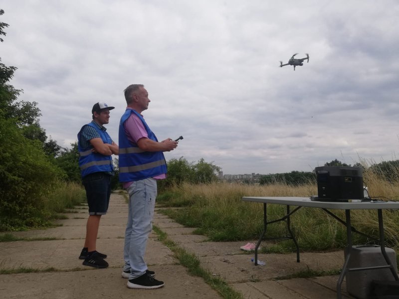 Momentka z rekvalifikačního kurzu PIlot dronu
