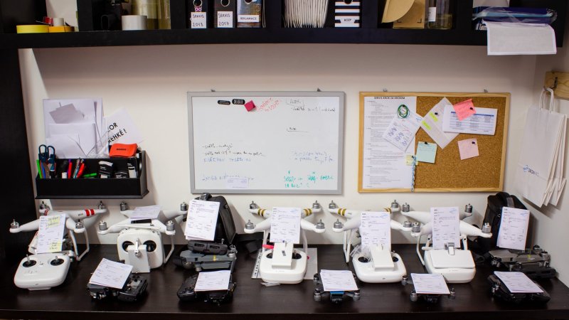 Jarní sezóna v servisu DronPro, 13 spadlých dronů