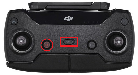 Přepínání módů na dronu DJI