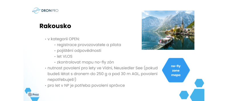 Pravidla létání s dronem v Rakousku