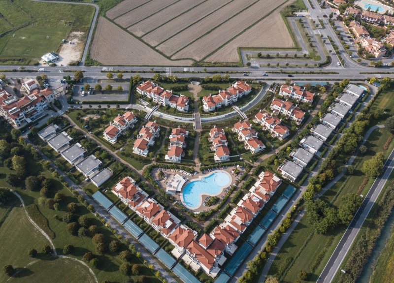 Resort drone photography
