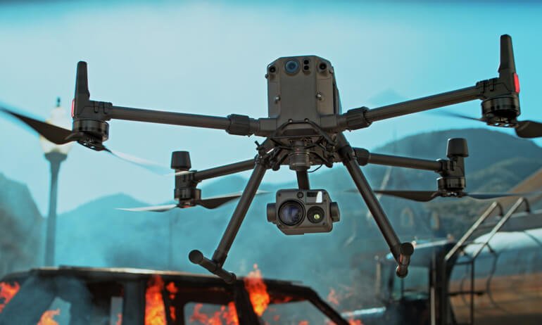 DJI Matrice 300 RTK termokamera a let