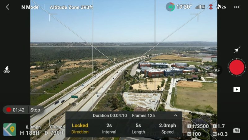 Hyperlapse locked direction