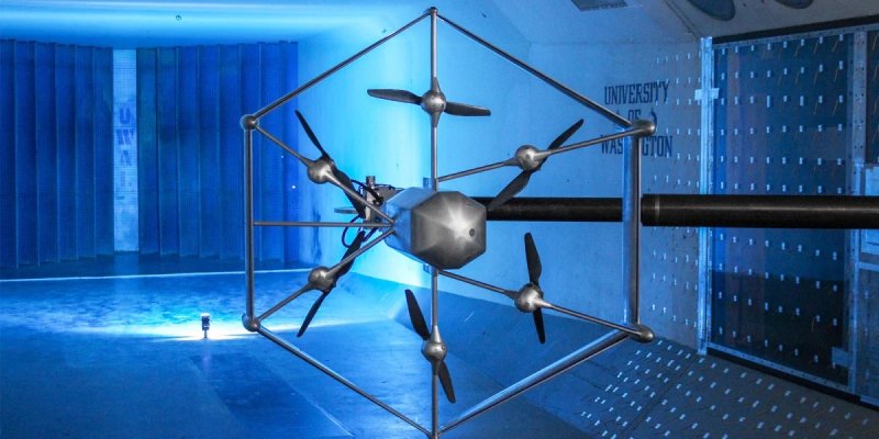 Amazon MK-27-2 ve větrném tunelu