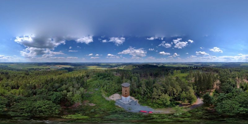Hrubý export sférického panoramatu