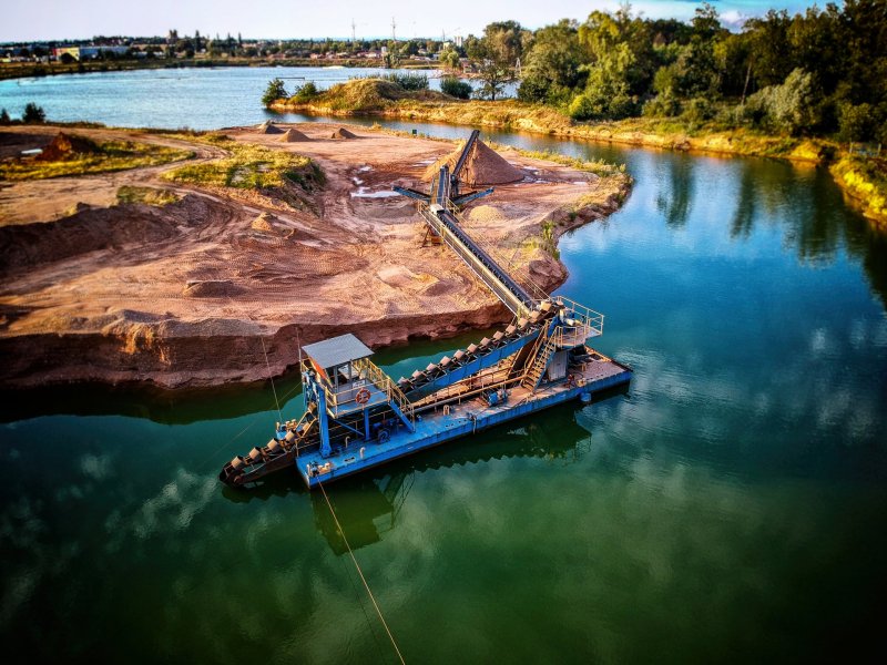 Plačice Quarry drone photography