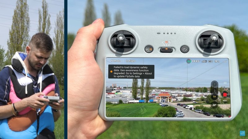 DJI Mavic 3 Pro - náhled výchozí kamera
