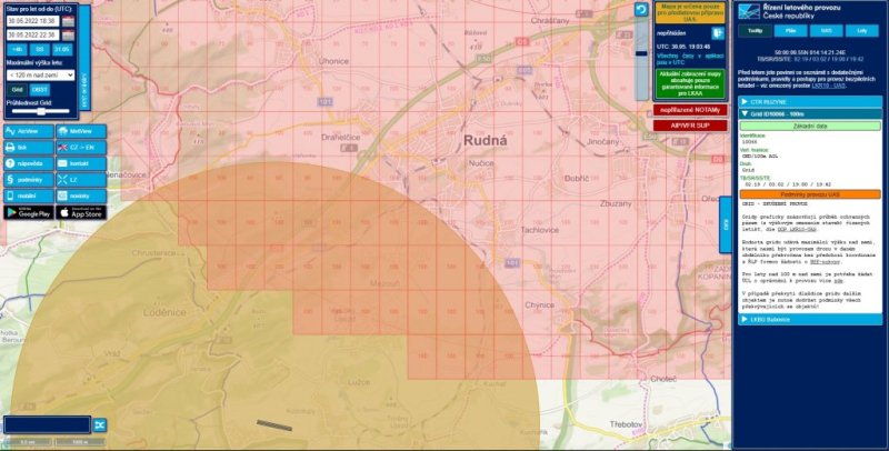 DronView grid Praha