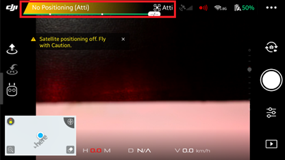 ATTI mód v aplikaci DJI GO4