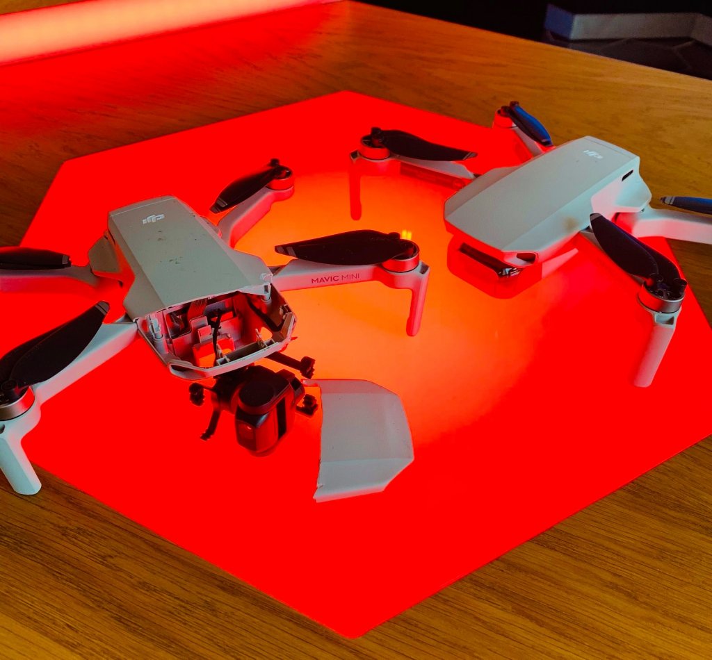 Létání s dronem – rozbitý dron