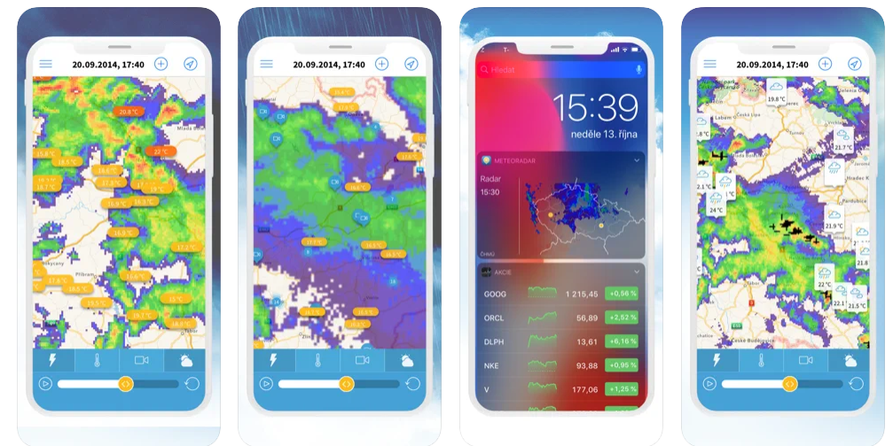 Meteoradar - nejoblibenější aplikace pro počasí a drony