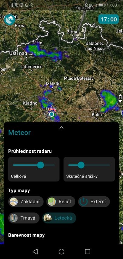 Meteoradar - předpověď počasí nejen pro drony2