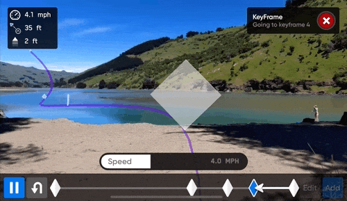 Skydio 2: Ukázka funkce Keyframe