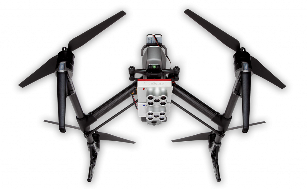 Dron s duálním snímkovacím systémem MicaSense