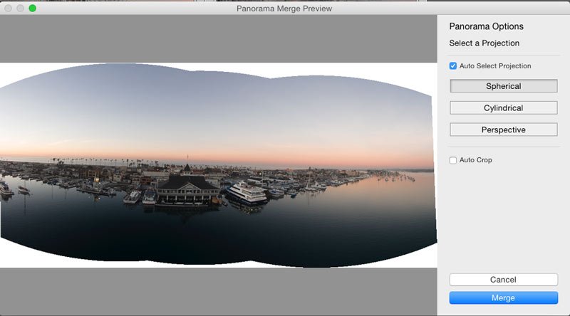 Skládaná panoramata v aplikaci Adobe Lightroom