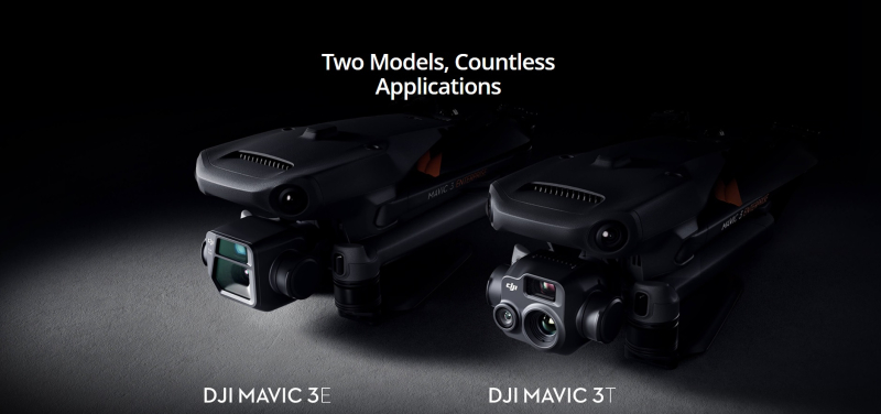 DJI Mavic 3E a DJI Mavic 3T