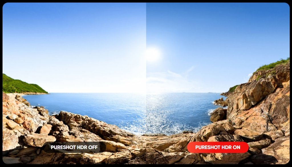 PureShot HDR u akční kamery Insta360