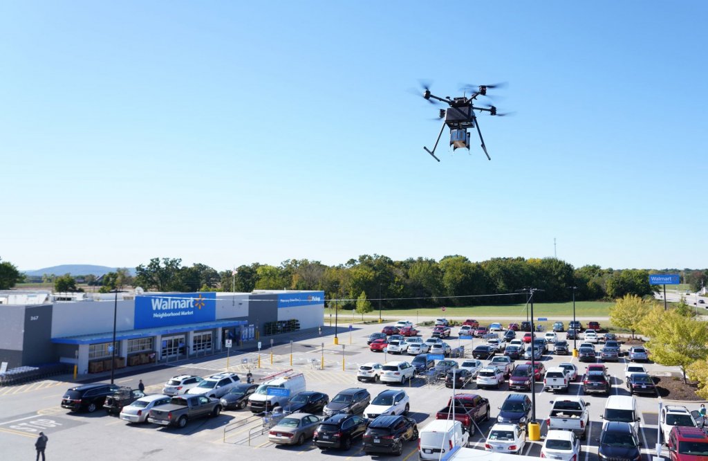 Walmart Farmington drony od Drone Up