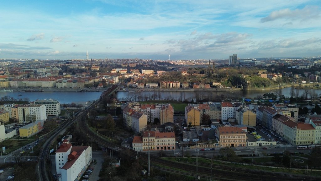 Praha z dronu DJI Mini 3