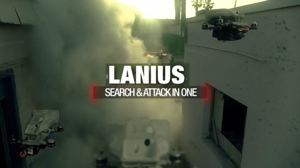 Lanius drony útočí
