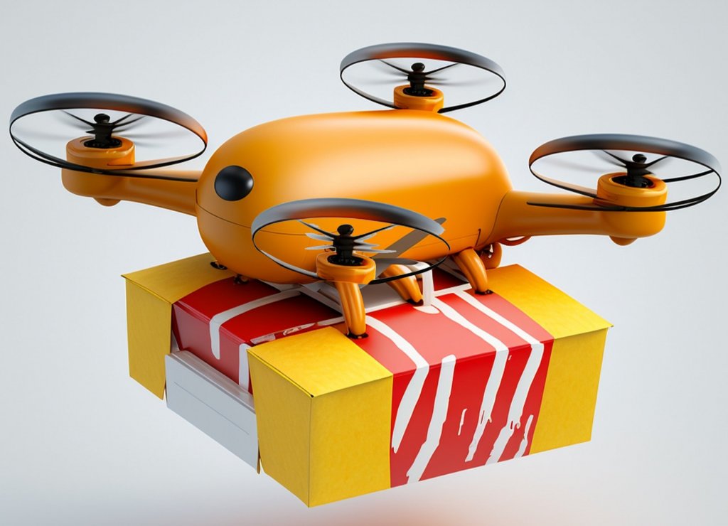 hotdog donesený dronem DronPro