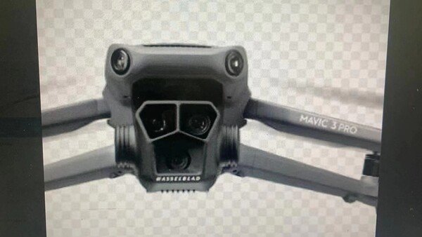 Leak Mavic 3 Pro dron zepředu