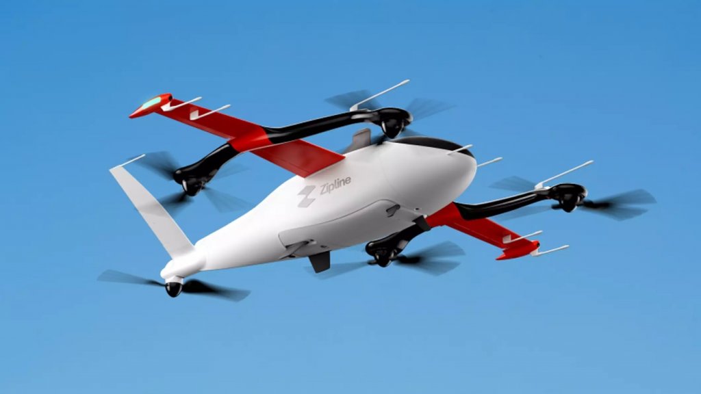 Zipline – nosný dron systému P2