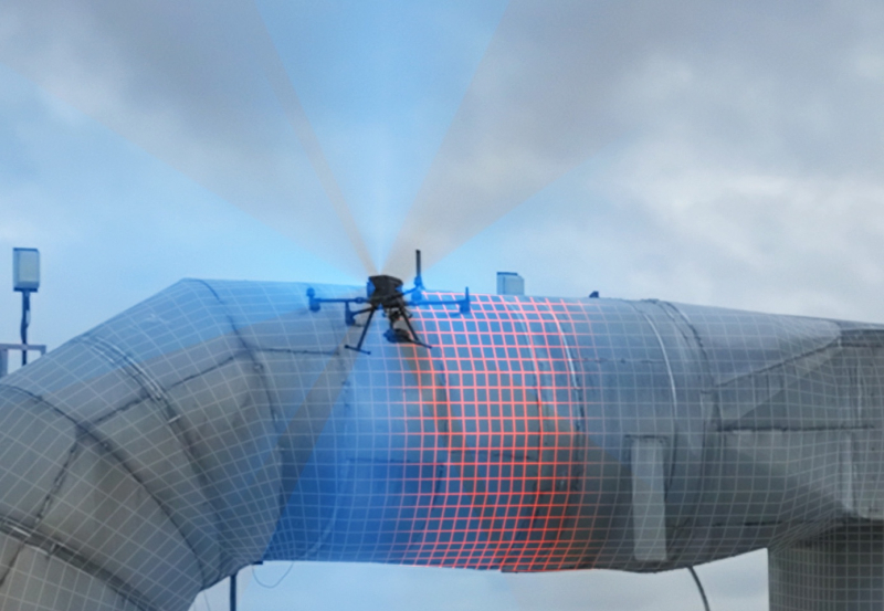 6směrová kontrola překážek u dronu DJI M350 RTK