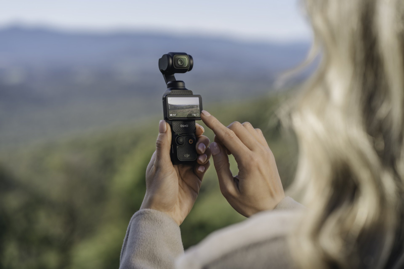 OLED displej kamery DJI Pocket 3