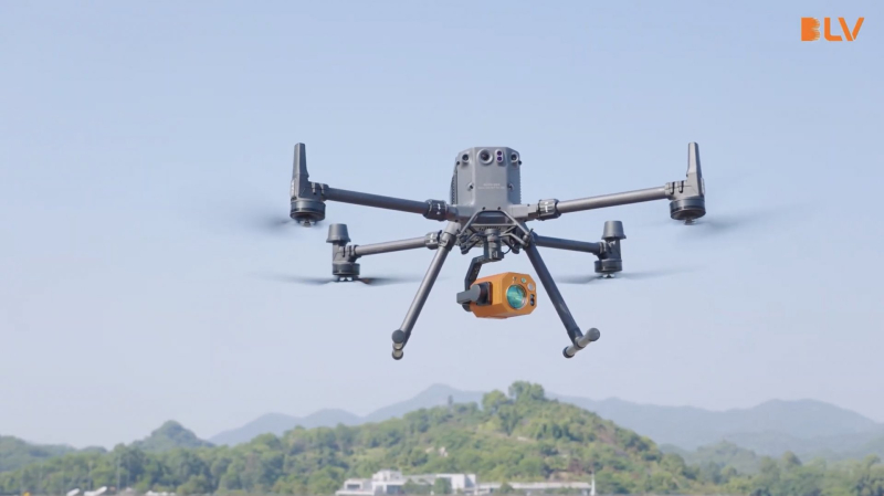 Detekční senzor metanu BL-CH4 na dron Matrice 350 RTK měření metanu