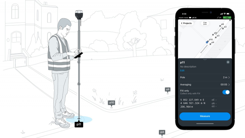 EMLID Reach RS2+ v praxi