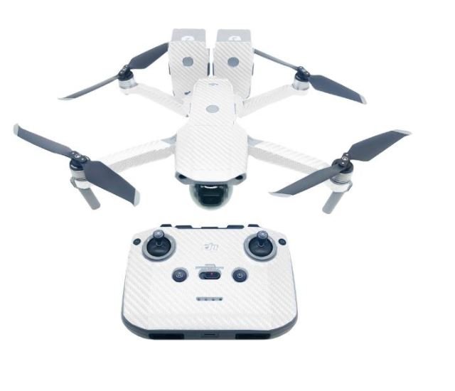 Sada nálepek v karbonovém designu na dron DJI Mavic Air 2 (bílá)