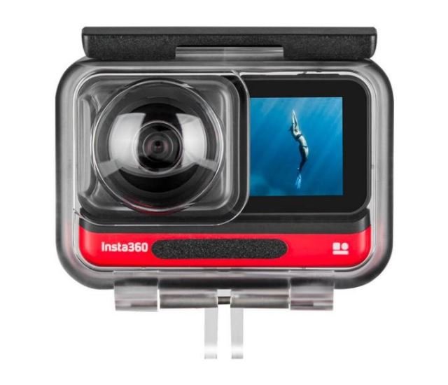 Podvodní kryt na kameru Insta360 ONE R - 360° Modul s duálním objektivem zepředu
