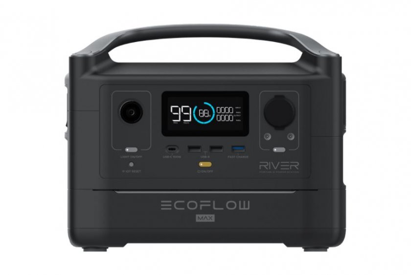 Přenosná nabíjecí stanice EcoFlow RIVER 600 MAX zepředu