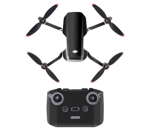 Černý polep na dron a ovladač DJI Mini 2