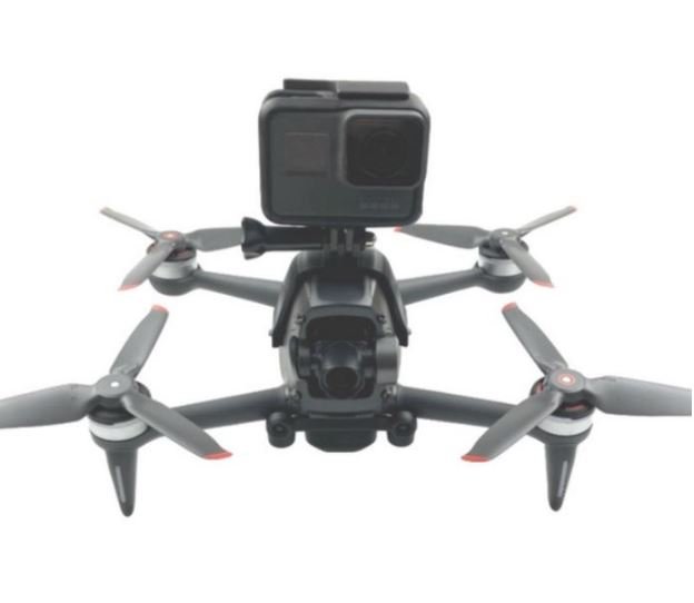 Adaptér pro připojení akční kamery na DJI FPV závodní dron s Gopro