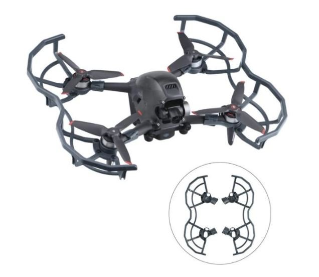 Ochranné oblouky na DJI FPV závodní dron nasazené