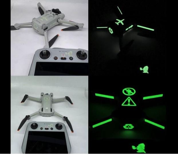 Luminiscenční samolepky na dron DJI Mini 3 Pro