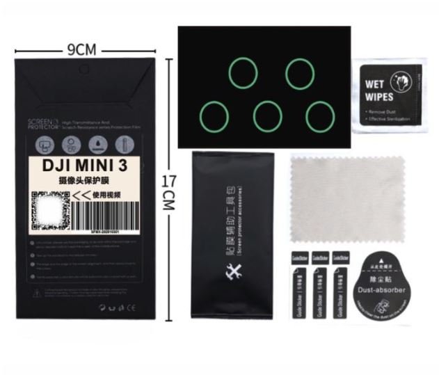 Ochranné sklo na objektiv a senzory DJI Mini 3 Pro obsah balení