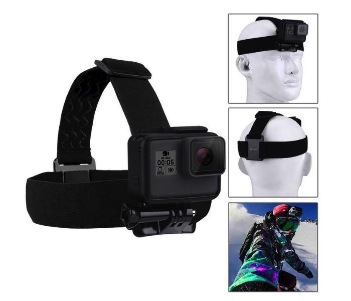 Sada příslušenství pro akční kameru (45 ks) čelenka na hlavu