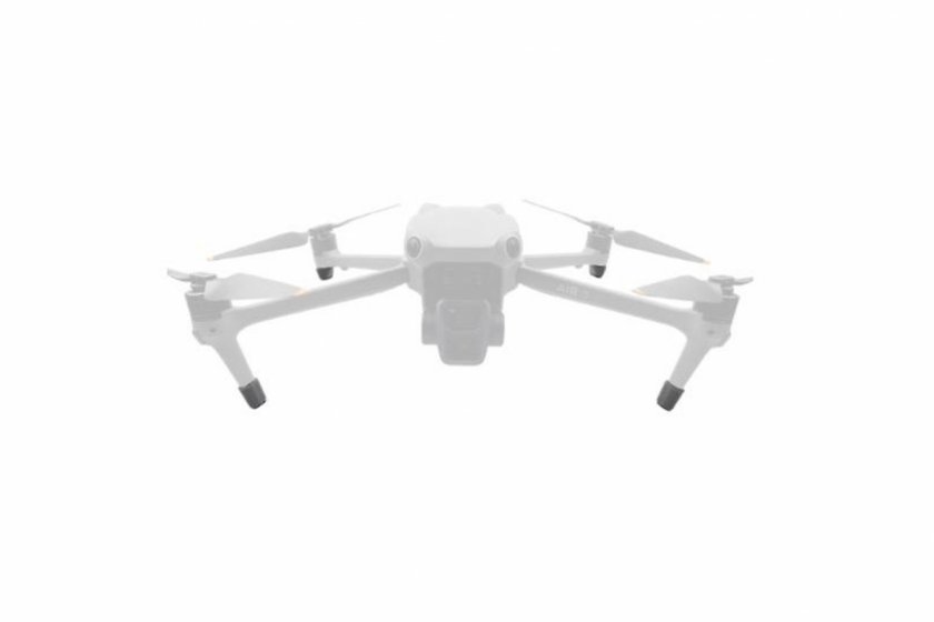 Chrániče přistávacích nohou dronu DJI Air 3 nasazené