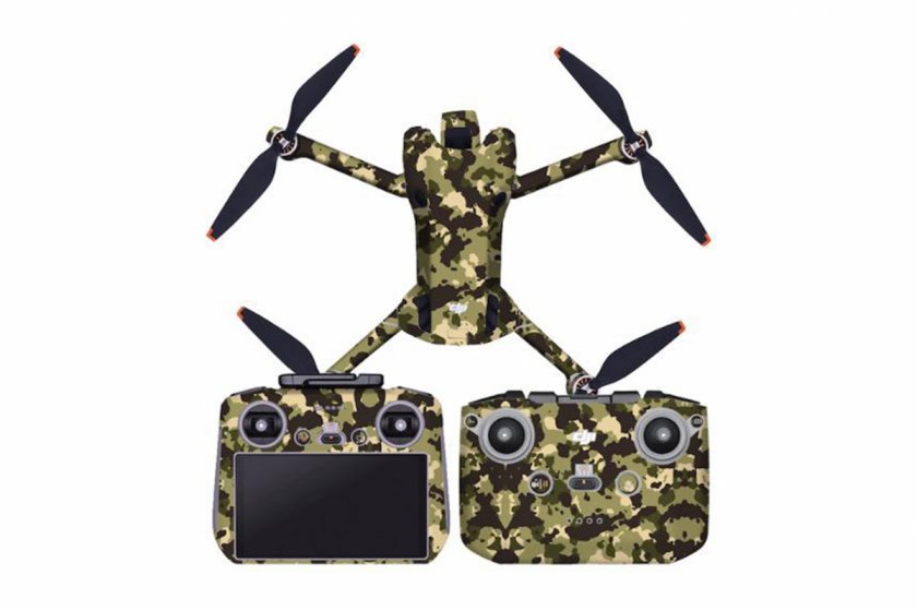 Camouflage polep na celý dron DJI Mini 4 Pro + RC 2