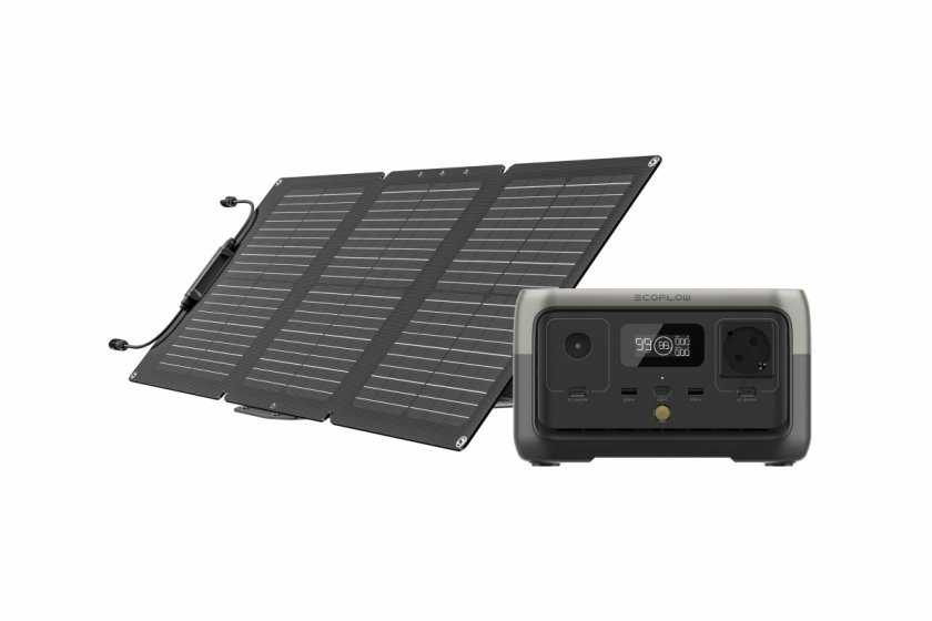 Přenosná nabíjecí stanice EcoFlow RIVER 2 + solární panel 60W